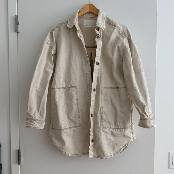 OAK + FORT Jackets & Blazers - OAK + FORT ECRU/CREAM SIZE SMALL UTILITY JACKET